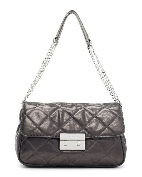 michael kors sloan silver|Michael Kors sloan handbags sizes.